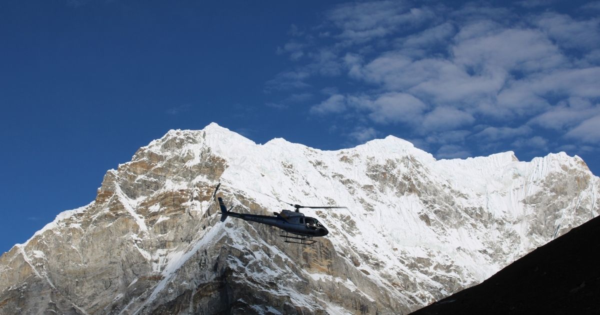 Helicopter at EBC